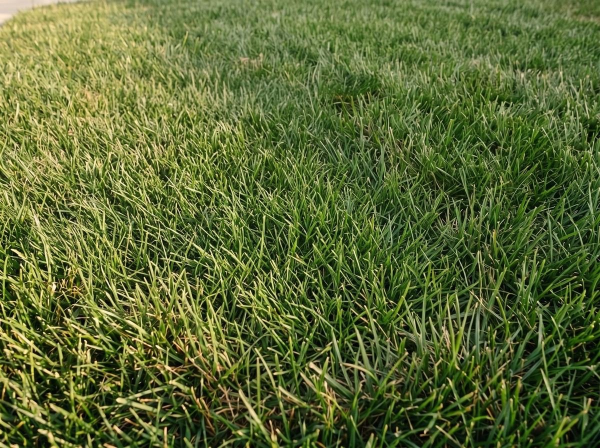 The same lawn with even green coverage once the zone is watering correctly.